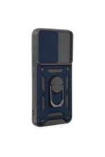 Newface Samsung Galaxy S23 Kılıf Pars Lens Yüzüklü Silikon - Lacivert - Görsel 2