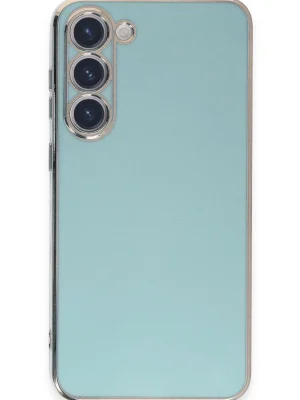 Newface Samsung Galaxy S23 Kılıf Volet Silikon - Açık Yeşil