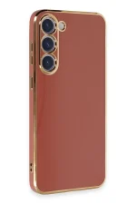 Newface Samsung Galaxy S23 Kılıf Volet Silikon - Kırmızı - Görsel 2