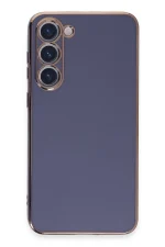 Newface Samsung Galaxy S23 Kılıf Volet Silikon - Mavi