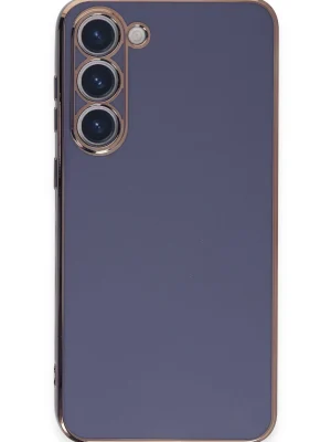 Newface Samsung Galaxy S23 Kılıf Volet Silikon - Mavi