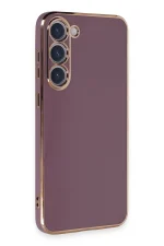 Newface Samsung Galaxy S23 Kılıf Volet Silikon - Mor - Görsel 2