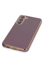 Newface Samsung Galaxy S23 Kılıf Volet Silikon - Mor - Görsel 4