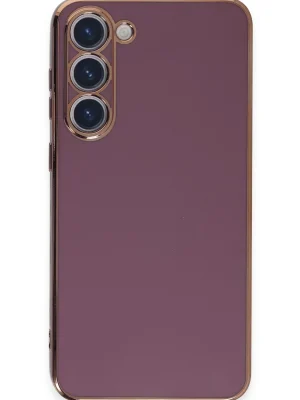 Newface Samsung Galaxy S23 Kılıf Volet Silikon - Mor