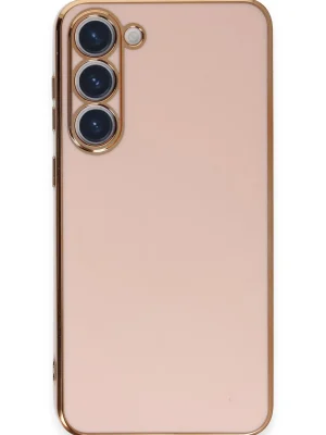 Newface Samsung Galaxy S23 Kılıf Volet Silikon - Pembe