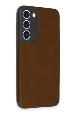 Newface Samsung Galaxy S23 Plus Kılıf Loop Deri Silikon - Kahverengi - Görsel 2