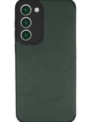 Newface Samsung Galaxy S23 Plus Kılıf Loop Deri Silikon - Yeşil