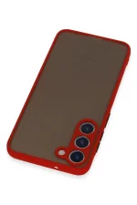 Newface Samsung Galaxy S23 Plus Kılıf Montreal Silikon Kapak - Kırmızı - Görsel 3