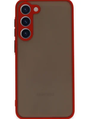 Newface Samsung Galaxy S23 Plus Kılıf Montreal Silikon Kapak - Kırmızı