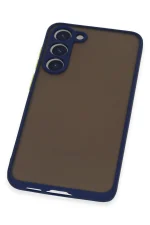 Newface Samsung Galaxy S23 Plus Kılıf Montreal Silikon Kapak - Lacivert - Görsel 4