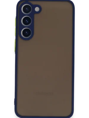 Newface Samsung Galaxy S23 Plus Kılıf Montreal Silikon Kapak - Lacivert