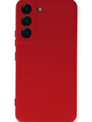 Newface Samsung Galaxy S23 Plus Kılıf Nano içi Kadife Silikon - Kırmızı