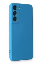 Newface Samsung Galaxy S23 Plus Kılıf Nano içi Kadife Silikon - Mavi - Görsel 2