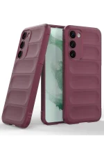Newface Samsung Galaxy S23 Plus Kılıf Optimum Silikon - Bordo - Görsel 2