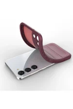 Newface Samsung Galaxy S23 Plus Kılıf Optimum Silikon - Bordo - Görsel 4