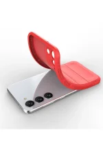 Newface Samsung Galaxy S23 Plus Kılıf Optimum Silikon - Kırmızı - Görsel 4