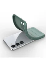 Newface Samsung Galaxy S23 Plus Kılıf Optimum Silikon - Koyu Yeşil - Görsel 4