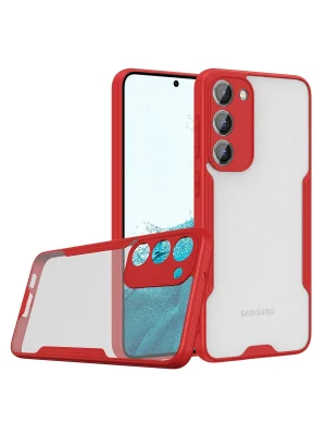 Newface Samsung Galaxy S23 Plus Kılıf Platin Silikon - Kırmızı