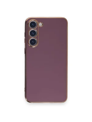 Newface Samsung Galaxy S23 Plus Kılıf Volet Silikon - Mor