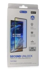 Newface Samsung Galaxy S23 Ultra Durable Full Glue Curved Hayalet Cam - Görsel 3