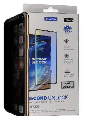 Newface Samsung Galaxy S23 Ultra Durable Full Glue Curved Hayalet Cam