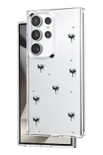 Newface Samsung Galaxy S23 Ultra Fiyonk Desenli Kapak - Desen 3