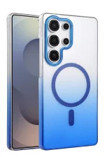 Newface Samsung Galaxy S23 Ultra Glossy Magsafe Kapak - Mavi