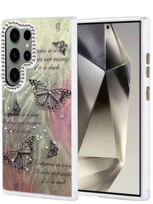 Newface Samsung Galaxy S23 Ultra Kılıf Blade Aynalı Desenli Kapak - Desen 6