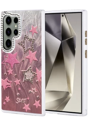 Newface Samsung Galaxy S23 Ultra Kılıf Blade Aynalı Desenli Kapak - Desen 7