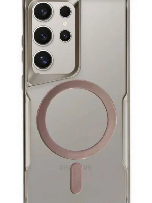 Newface Samsung Galaxy S23 Ultra Kılıf Boyi Magsafe Silikon Kapak - Titan Gri