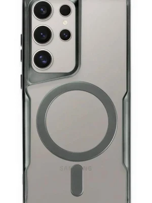 Newface Samsung Galaxy S23 Ultra Kılıf Boyi Magsafe Silikon Kapak - Yeşil