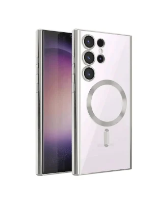 Newface Samsung Galaxy S23 Ultra Kılıf Kross Magneticsafe Kapak - Titan Gri