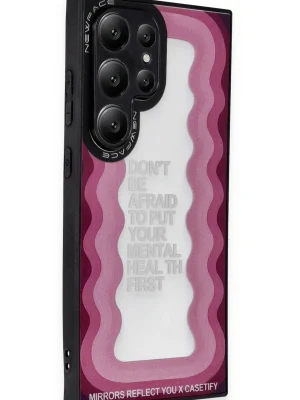 Newface Samsung Galaxy S23 Ultra Kılıf Mirror Desenli Kapak - Mirror - 11