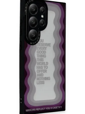Newface Samsung Galaxy S23 Ultra Kılıf Mirror Desenli Kapak - Mirror - 5