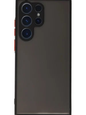 Newface Samsung Galaxy S23 Ultra Kılıf Montreal Silikon Kapak - Siyah