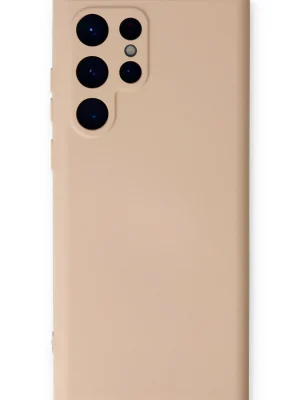 Newface Samsung Galaxy S23 Ultra Kılıf Nano içi Kadife Silikon - Pudra