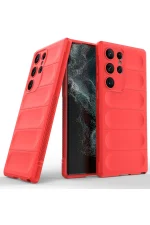 Newface Samsung Galaxy S23 Ultra Kılıf Optimum Silikon - Kırmızı - Görsel 2