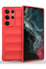 Newface Samsung Galaxy S23 Ultra Kılıf Optimum Silikon - Kırmızı