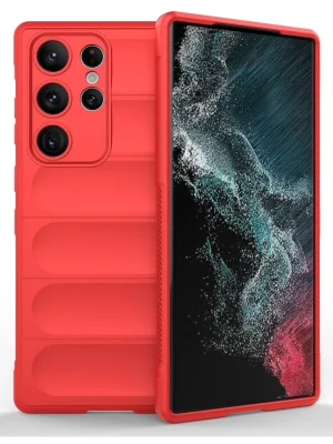 Newface Samsung Galaxy S23 Ultra Kılıf Optimum Silikon - Kırmızı