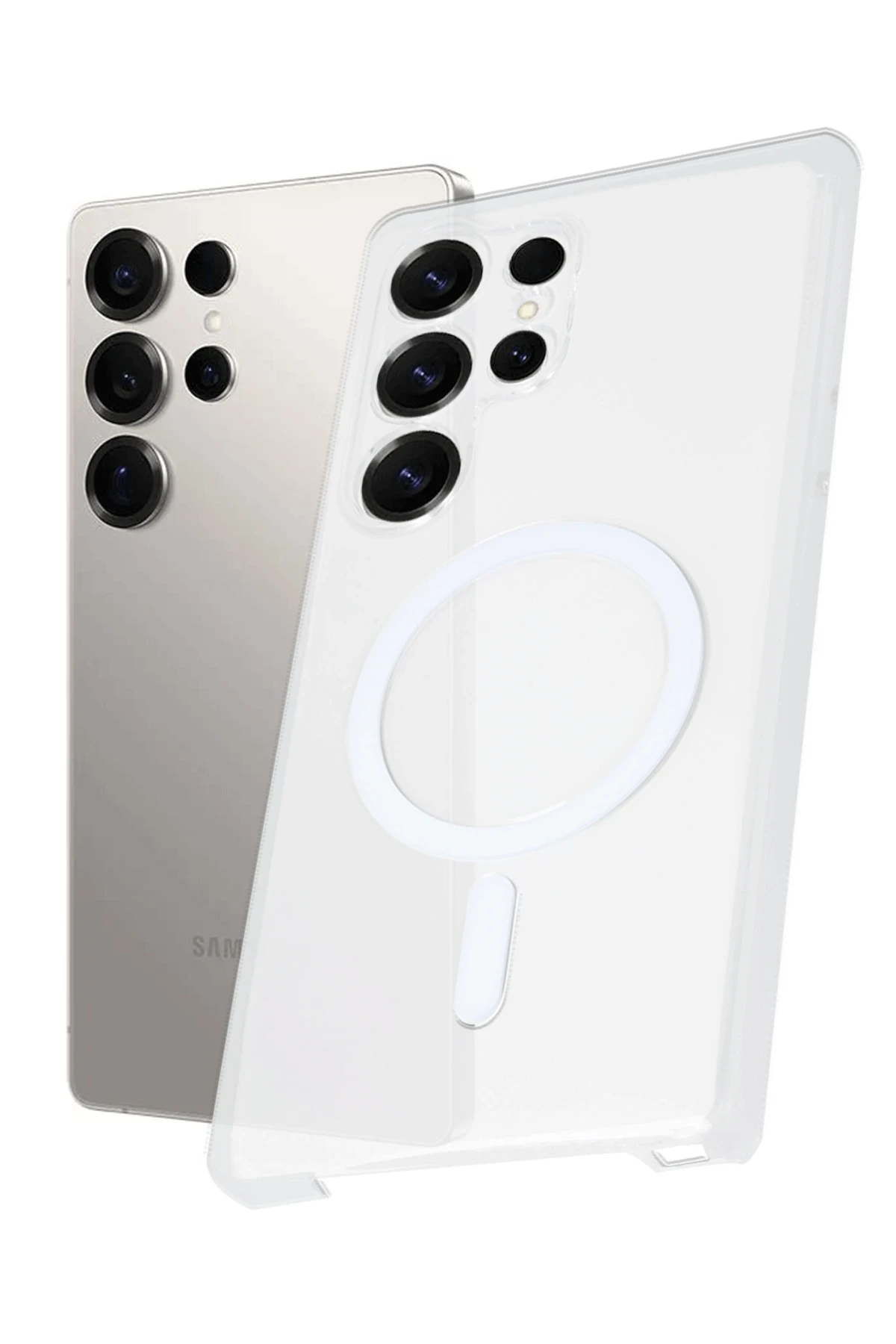 newface-samsung-galaxy-s23-ultra-kilif-pc-real-magsafe-kapak-seffaf-default.webp Newface Samsung Galaxy S23 Ultra Kılıf PC Zara Magsafe Şeffaf Kılıf - Şeffaf - Görsel 1