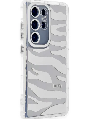 Newface Samsung Galaxy S23 Ultra Kılıf Reflexion Desenli Kapak - Desen 10