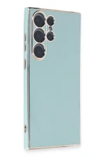 Newface Samsung Galaxy S23 Ultra Kılıf Volet Silikon - Açık Yeşil - Görsel 3