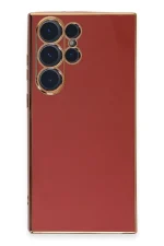 Newface Samsung Galaxy S23 Ultra Kılıf Volet Silikon - Kırmızı