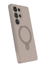 Newface Samsung Galaxy S23 Ultra Regal Magsafe Standlı Kapak - Çöl Titanyum - Görsel 2
