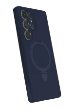 Newface Samsung Galaxy S23 Ultra Regal Magsafe Standlı Kapak - Lacivert - Görsel 2