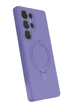 Newface Samsung Galaxy S23 Ultra Regal Magsafe Standlı Kapak - Lila - Görsel 2
