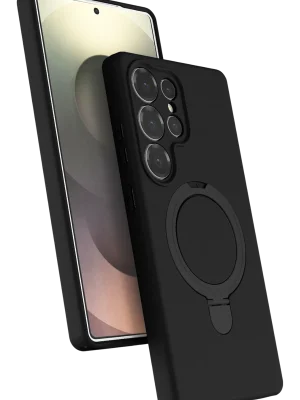 Newface Samsung Galaxy S23 Ultra Regal Magsafe Standlı Kapak - Siyah