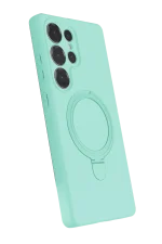 Newface Samsung Galaxy S23 Ultra Regal Magsafe Standlı Kapak - Su Yeşili - Görsel 2