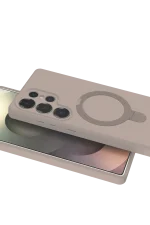 Newface Samsung Galaxy S23 Ultra Regal Magsafe Standlı Kapak - Titan Gri - Görsel 4