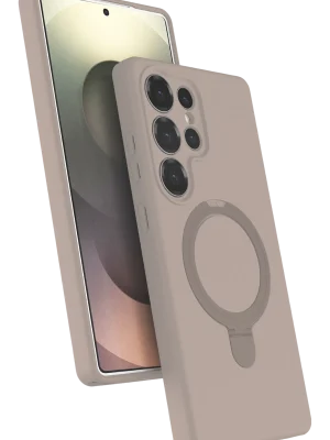 Newface Samsung Galaxy S23 Ultra Regal Magsafe Standlı Kapak - Titan Gri